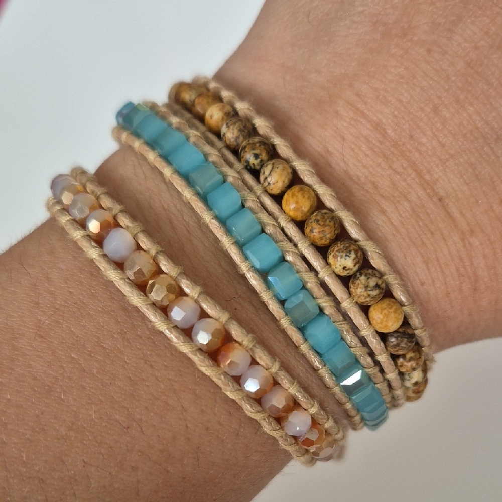 Handmade Beaded Wrap Bracelet By Victoria